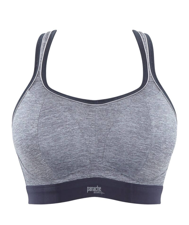 Panache Sport Boundless Wire-free Sports Bra - Charcoal Marle - Image 18