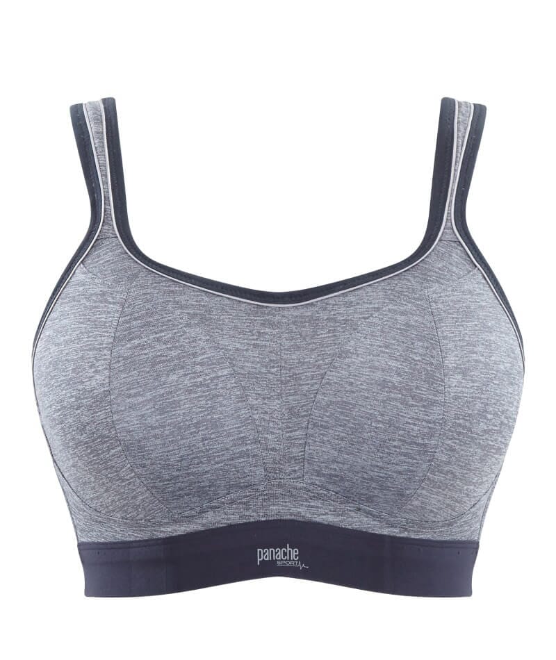 Panache Sport Boundless Wire-free Sports Bra - Charcoal Marle - Image 20