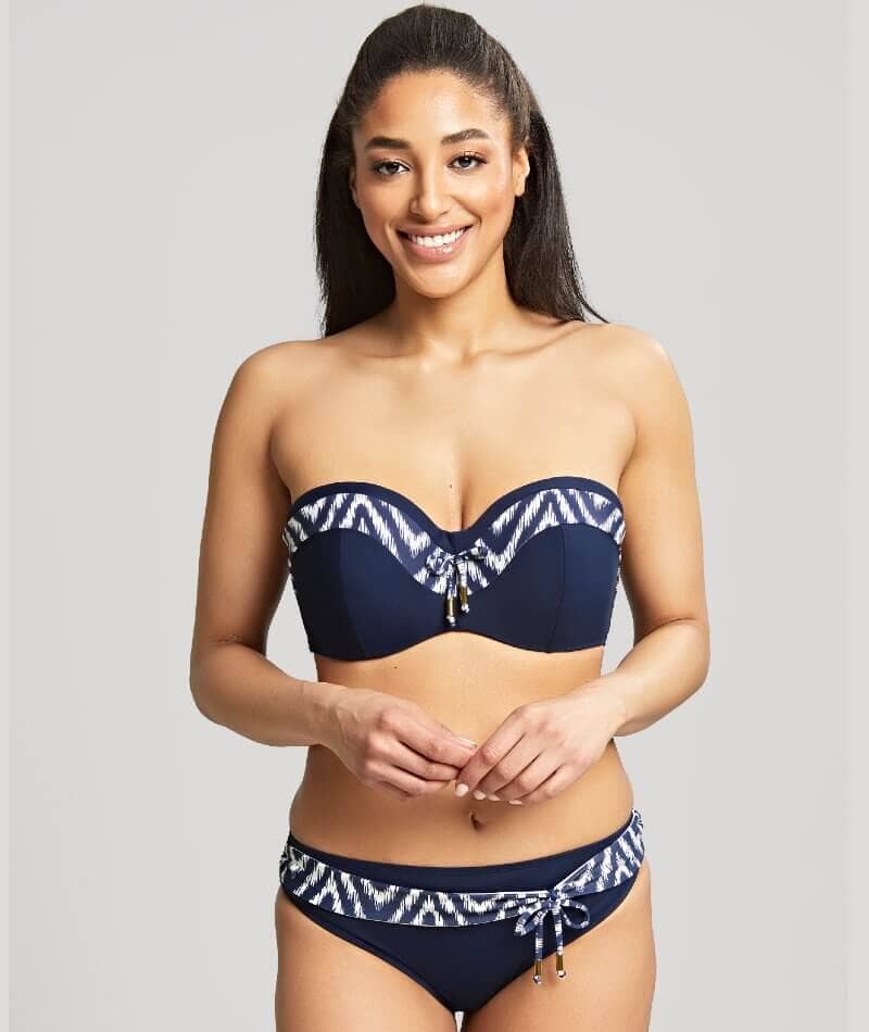 Panache Swimwear Oceana Bandeau Bikini Top - Navy - Image 5