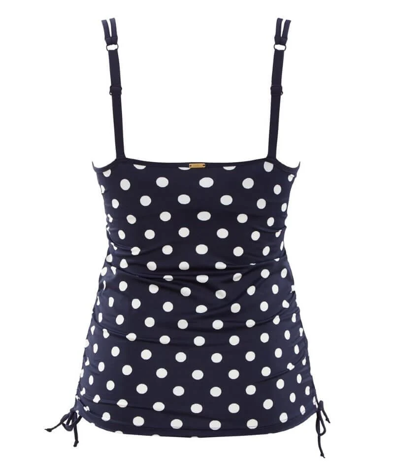 Panache Swimwear Anya Riva Spot Balconnet Wired Tankini - Navy/Vanilla - Image 6