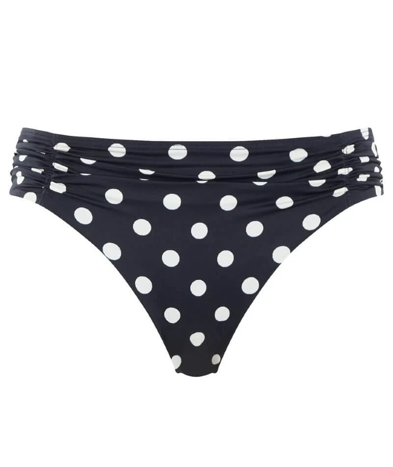 Panache Swimwear Anya Riva Spot Gather Pant Bikini - Navy/Vanilla - Image 5
