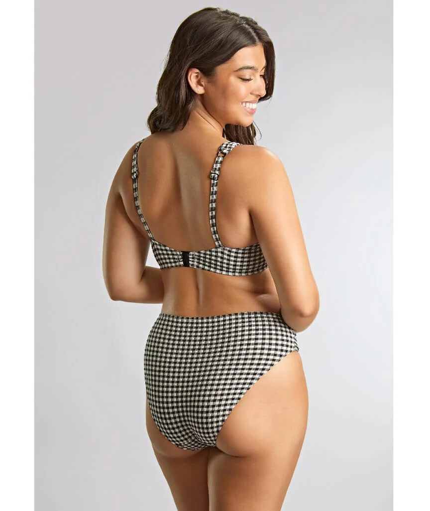 Panache Swimwear Gingham Midi Pant - Black Gingham - Image 6