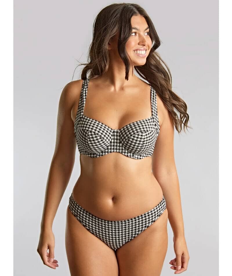 Panache Swimwear Gingham Olivia Underwire Full Cup Bikini - Black Gingham - Image 3