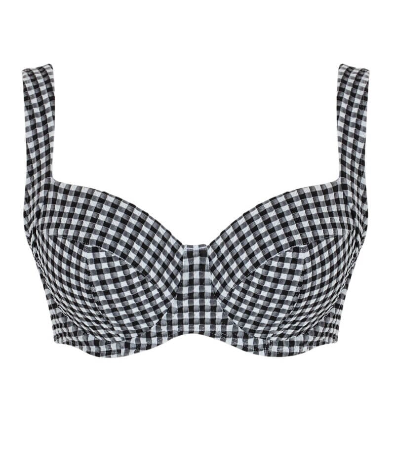 Panache Swimwear Gingham Olivia Underwire Full Cup Bikini - Black Gingham - Image 5