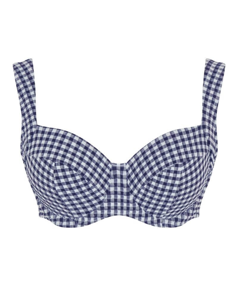 Panache Swimwear Gingham Olivia Underwire Full Cup Bikini - Navy Gingham - Image 5