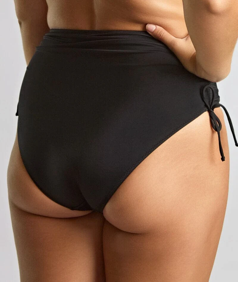 Panache Swimwear Signature  Midi Gather Brief - Black - Image 2
