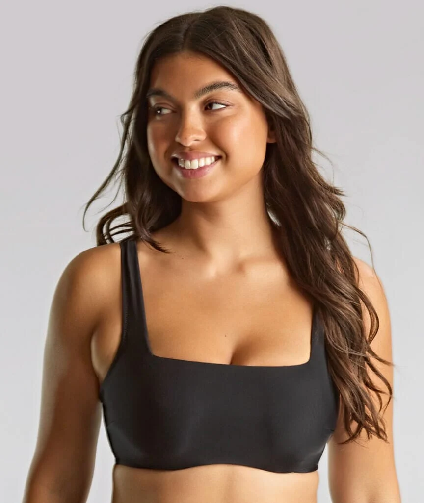 Panache Swimwear Signature Gina Underwire Square Neck Bikini Top - Black