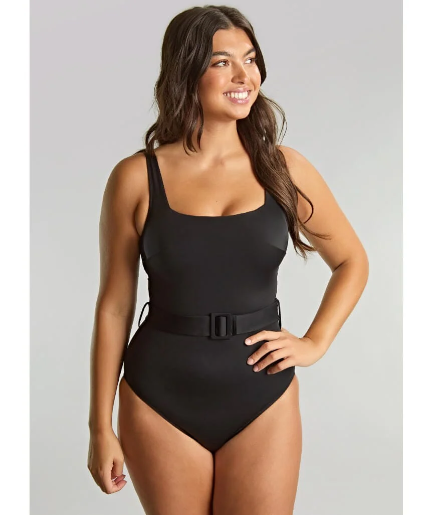 Panache Swimwear Signature Serena Square Neck One Piece Swimsuit - Black