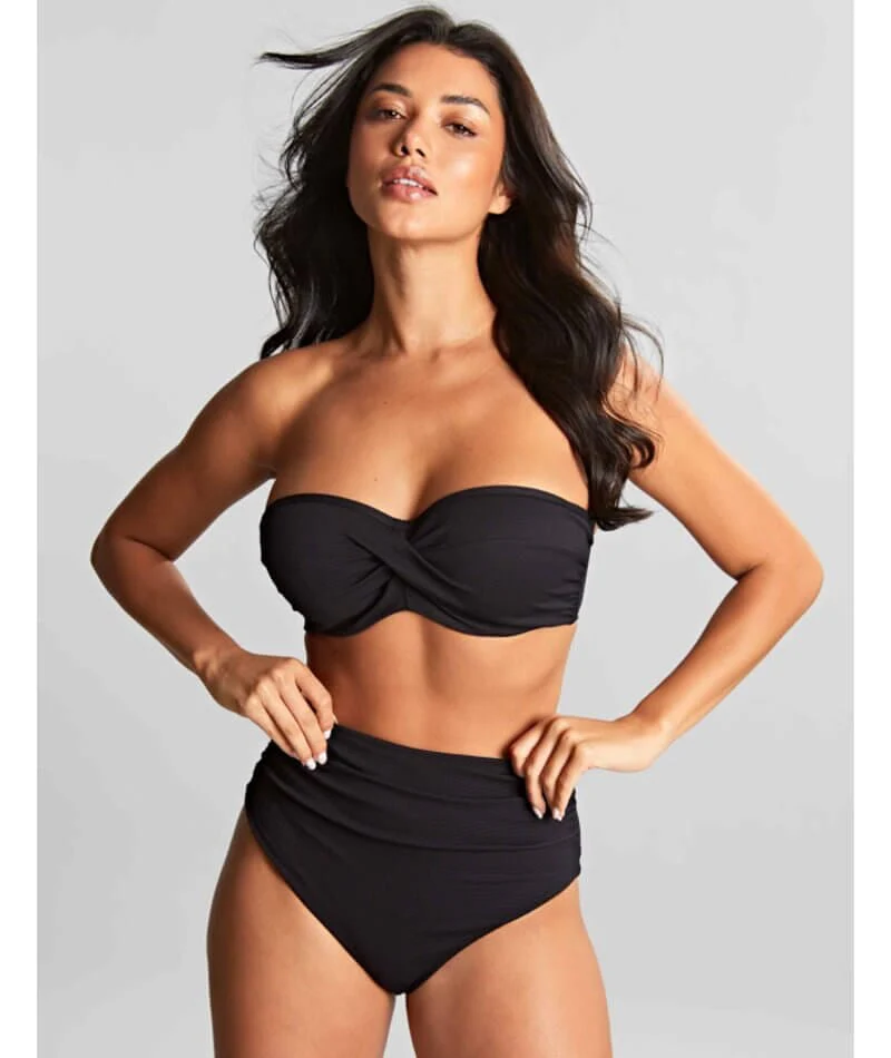 Panache Swimwear Spirit Ella High Waist Brazilian Pant - Black - Image 4