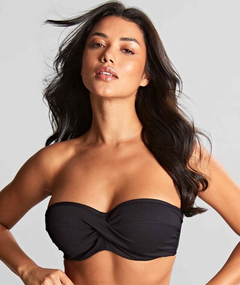 Panache Swimwear Spirit Ella Twist Bandeau Bikini - Black