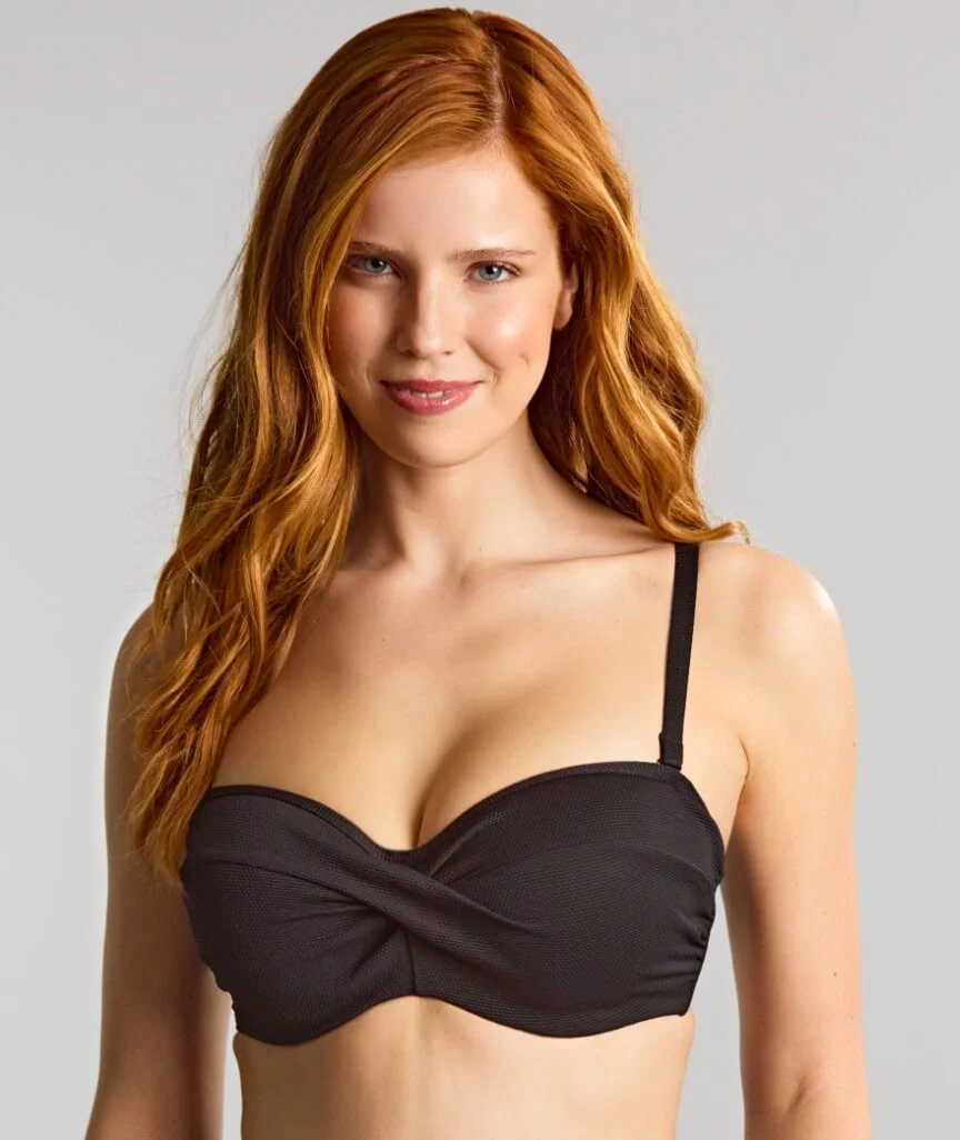 Panache Swimwear Spirit Ella Twist Bandeau Bikini - Black - Image 6