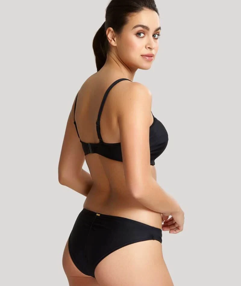 Panache Swimwear Anya Riva Twist Bandeau Underwired Bikini Top - Black - Image 10