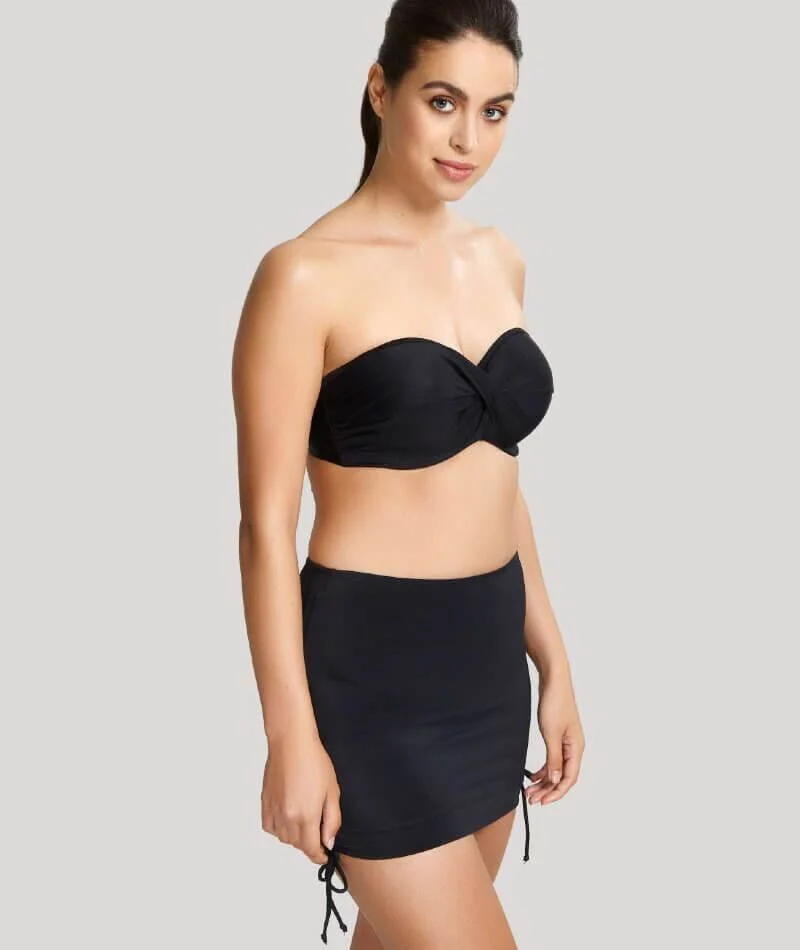 Panache Swimwear Anya Riva Twist Bandeau Underwired Bikini Top - Black - Image 11