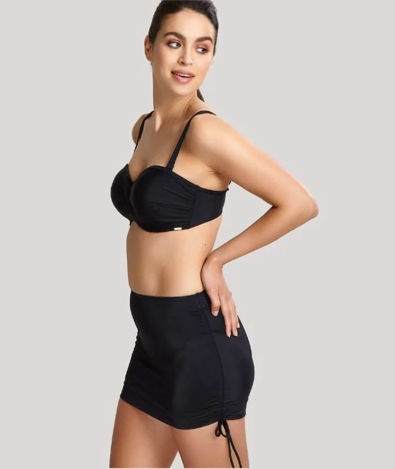 Panache Swimwear Anya Riva Twist Bandeau Underwired Bikini Top - Black - Image 13