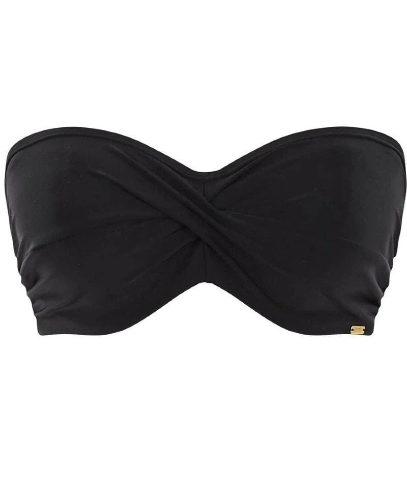 Panache Swimwear Anya Riva Twist Bandeau Underwired Bikini Top - Black - Image 16
