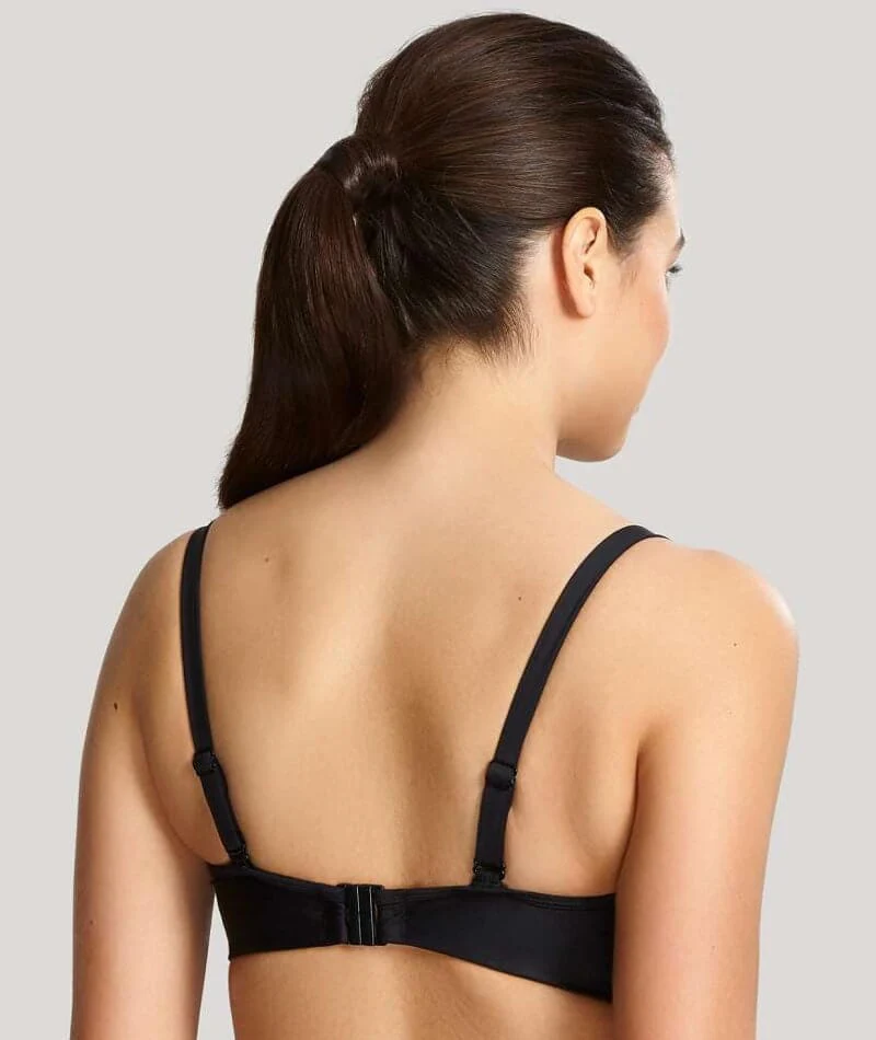 Panache Swimwear Anya Riva Twist Bandeau Underwired Bikini Top - Black - Image 6