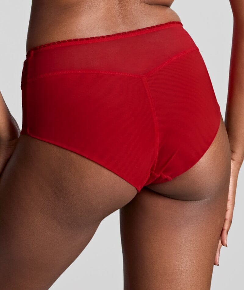 Panache Tango Lace Deep Brief - Scarlet - Image 2
