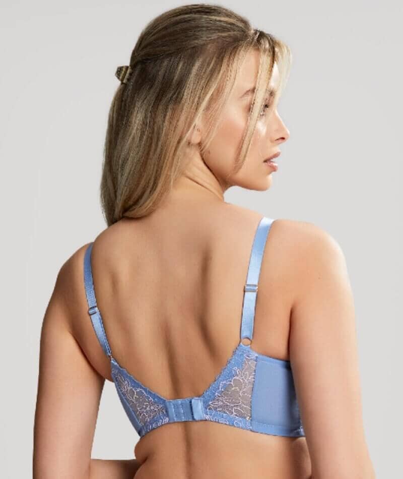 Panache Valentina Luxe Non Padded Underwired Plunge Bra - Denim Blue - Image 2