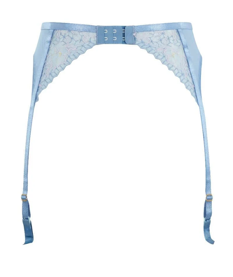 Panache Valentina Luxe Suspender Belt - Denim Blue - Image 9