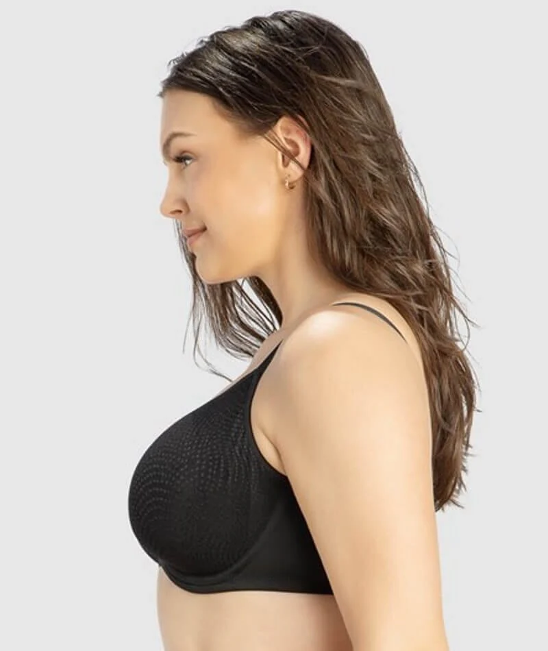 Parfait Pearl Underwire Seamless Minimizer Bra - Black - Image 4