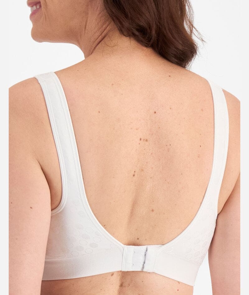 Playtex Comfort Revolution Contour Dot Wire-free 2 Pack Bra - Evening Blush/White - Image 4