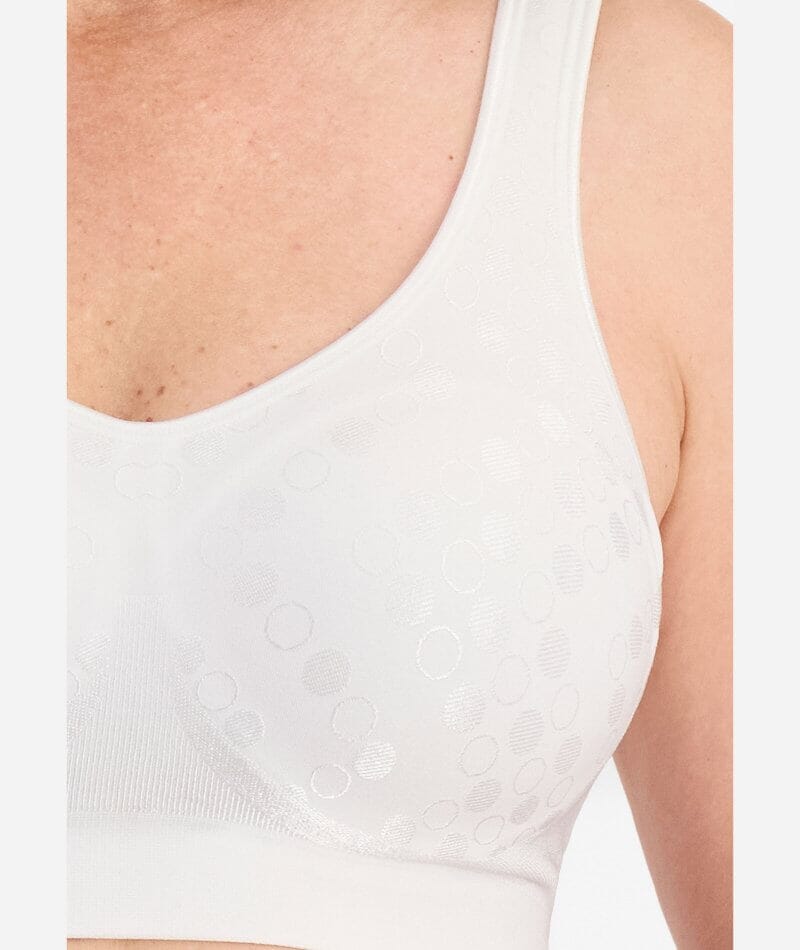 Playtex Comfort Revolution Contour Dot Wire-free 2 Pack Bra - Evening Blush/White - Image 8
