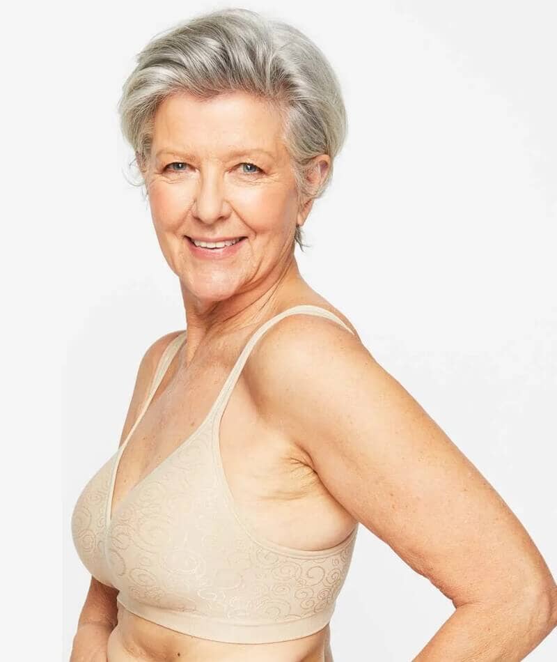 Playtex Comfort Revolution Swirl Wire-Free Bra - Nude Swirl - Image 3