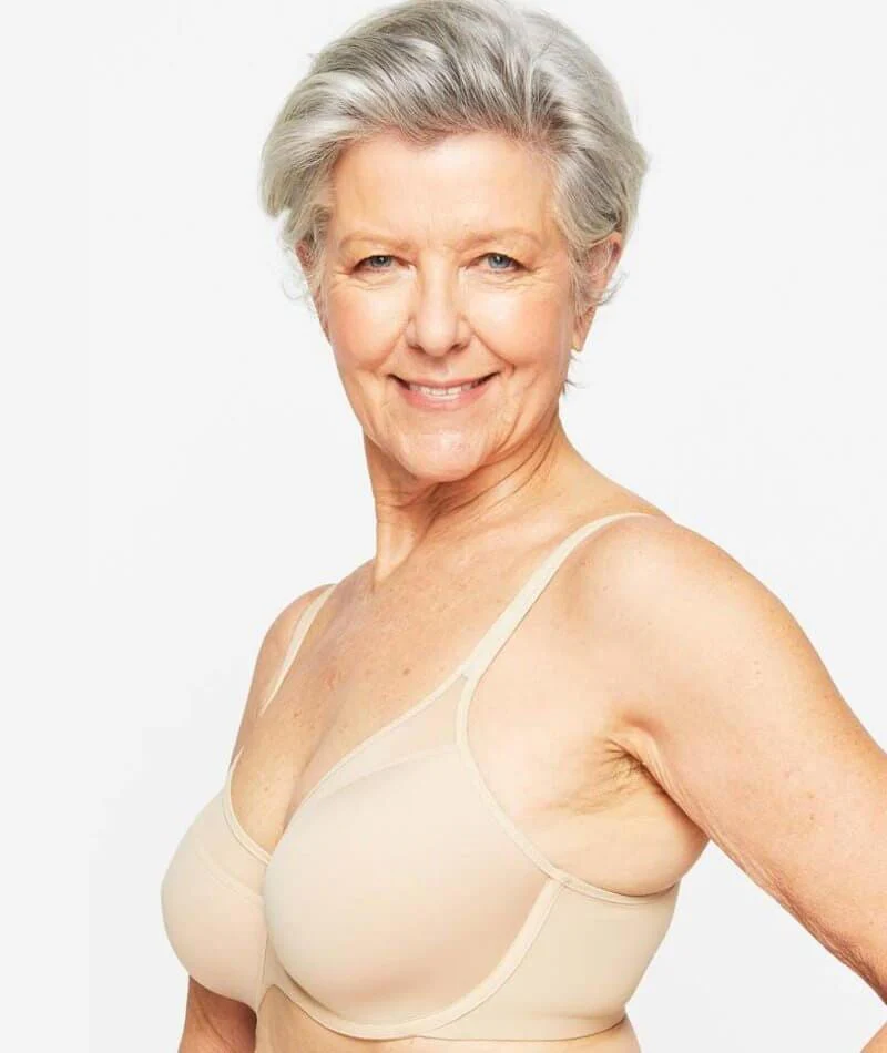 Playtex Ultralight Illusion Neckline Underwire Bra - Nude - Image 4