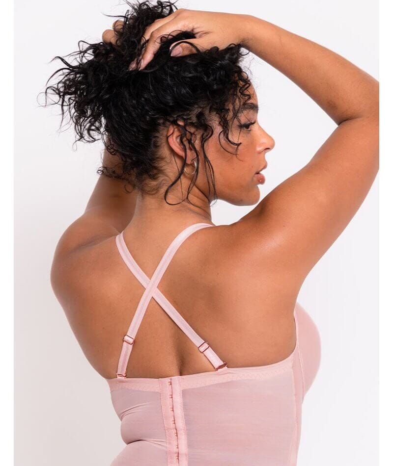 Scantilly Classique Plunge Padded Strapless Bodysuit - Powdery Pink - Image 7