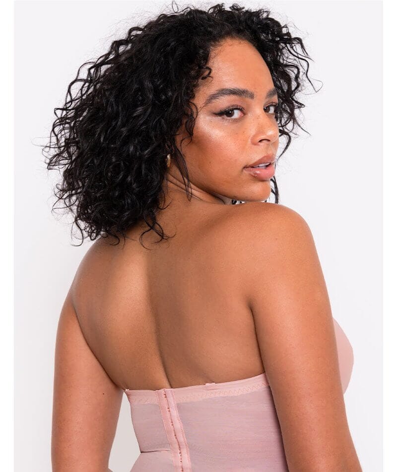 Scantilly Classique Plunge Padded Strapless Bodysuit - Powdery Pink - Image 8