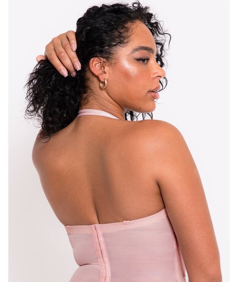Scantilly Classique Plunge Padded Strapless Bodysuit - Powdery Pink - Image 9