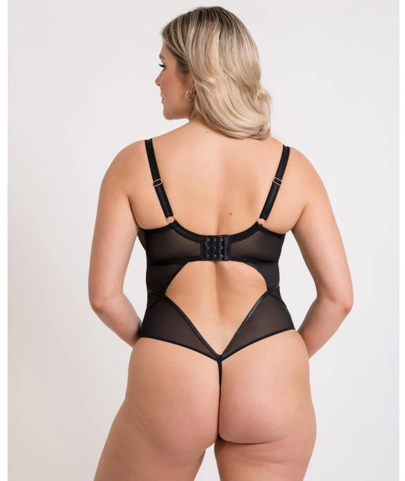 Scantilly Suspense Plunge Bodysuit - Black - Image 2