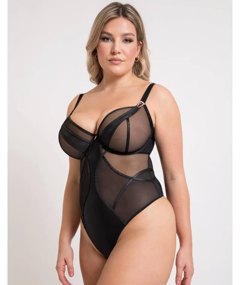 Scantilly Suspense Plunge Bodysuit - Black - Image 3