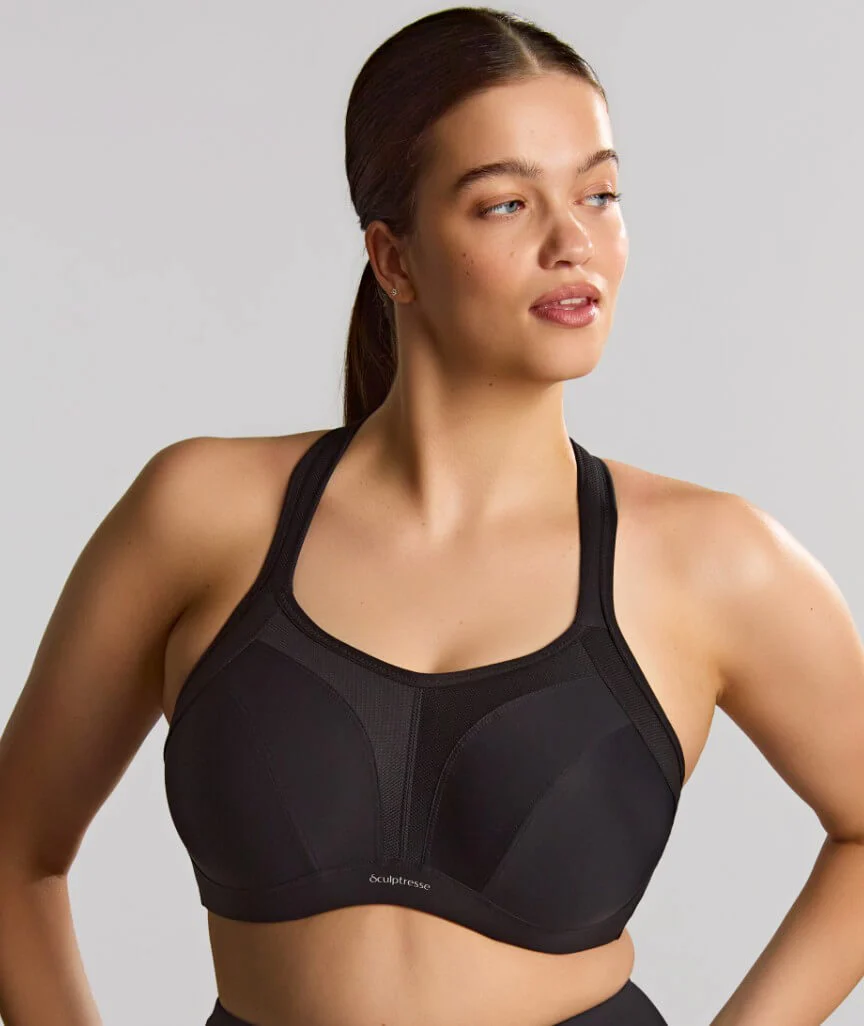 Sculptresse Activate Non Padded Underwired Sports Bra - Black - Image 5