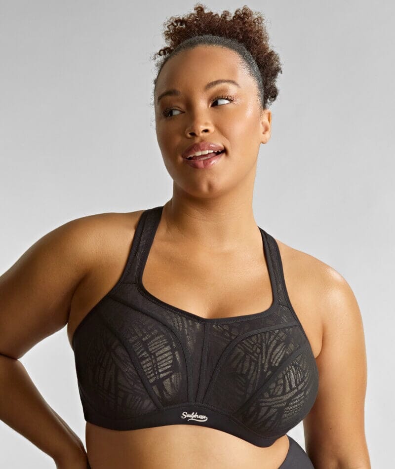 Sculptresse Activate Non Padded Underwired Sports Bra - Black/Chalk - Image 4