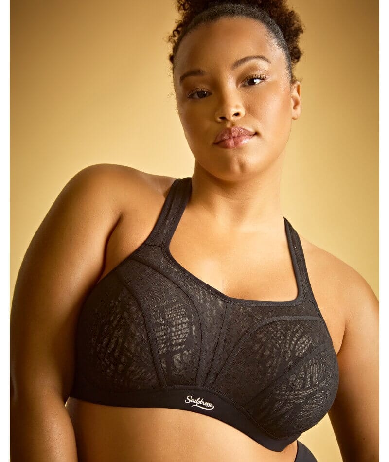 Sculptresse Activate Non Padded Underwired Sports Bra - Black/Chalk - Image 6