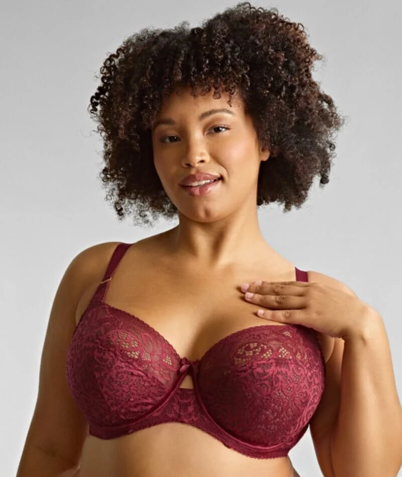 Sculptresse Estel Full Cup Underwired Bra - Cherry Red