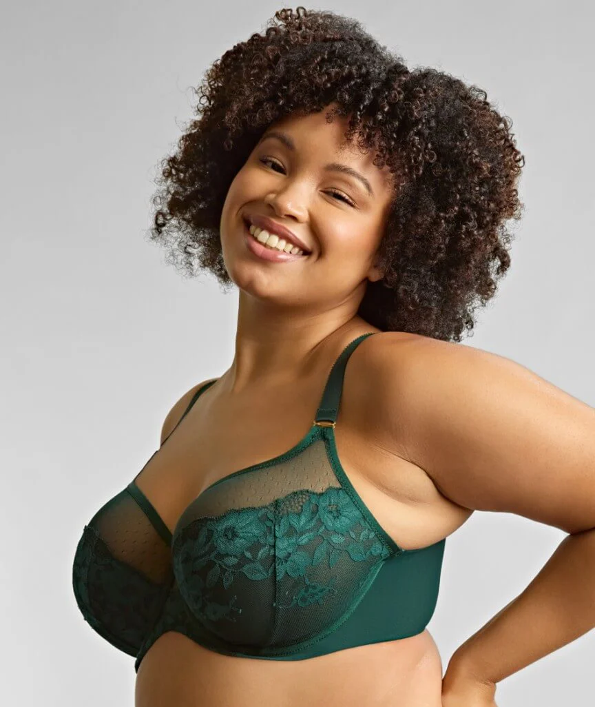 Sculptresse Josephine Full Cup Underwired Bra - Forest Green - Image 3