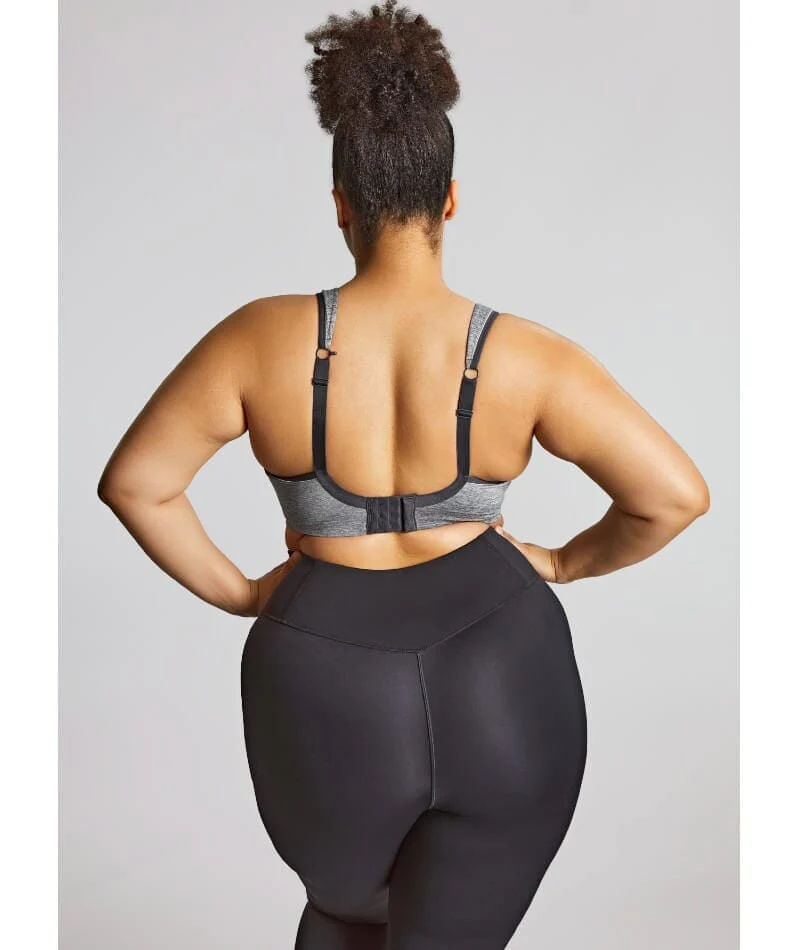 Sculptresse Activate Non Padded Underwired Sports Bra - Charcoal Marle - Image 16