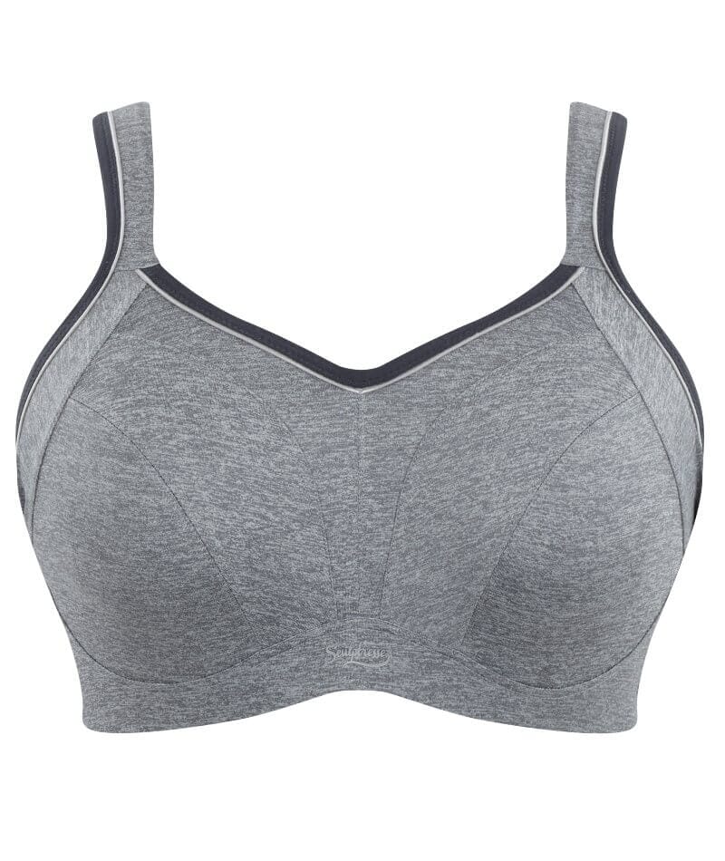 Sculptresse Activate Non Padded Underwired Sports Bra - Charcoal Marle - Image 19