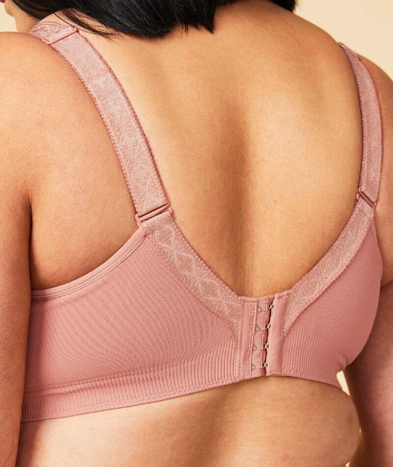 Sugar Candy Fuller Bust Seamless F-Hh Cup Wire-Free Lounge Bra - Rosewood - Image 4