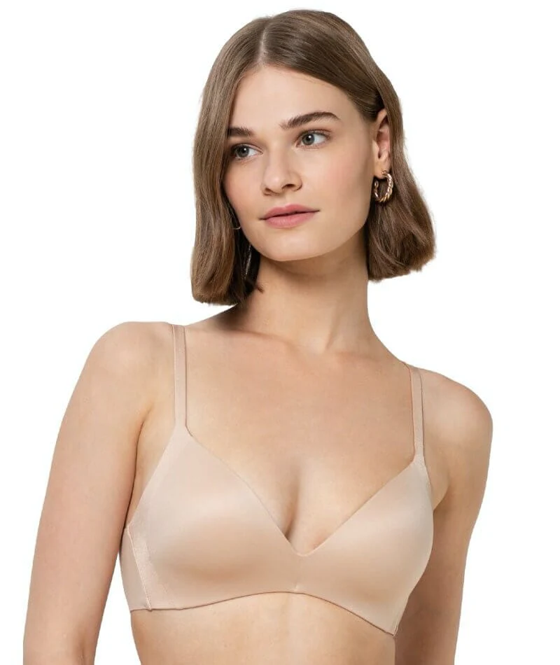 Triumph Body Make-up Soft Touch Padded Wire-free Bra - Neutral Beige - Image 2