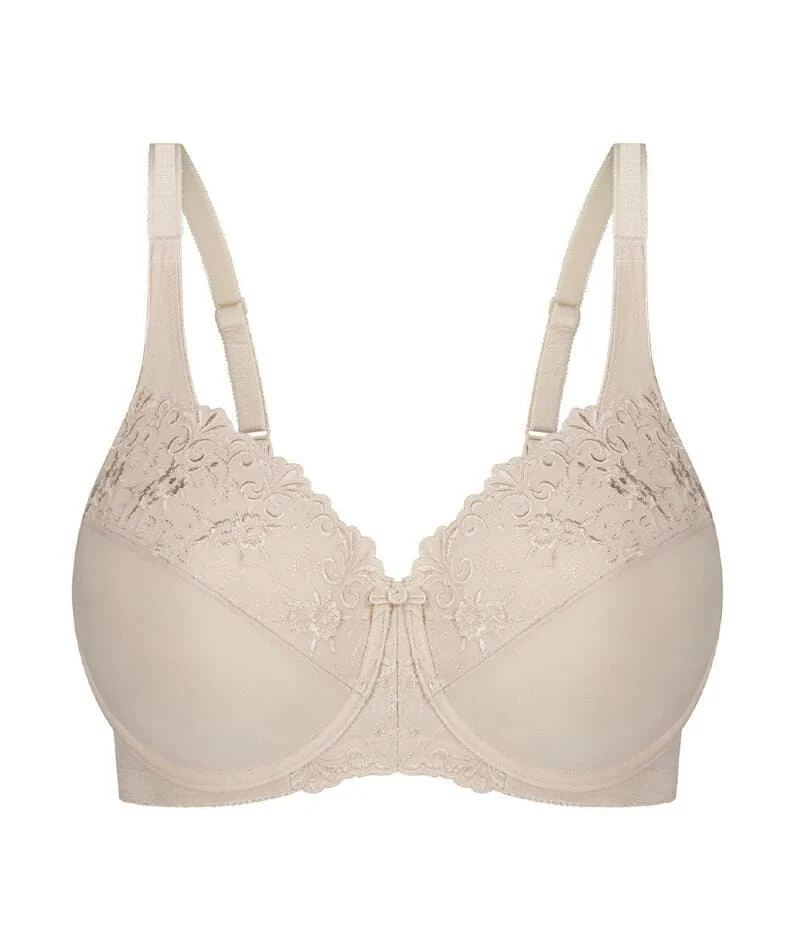 Triumph Embroidered Minimizer Bra - Fawn - Image 8