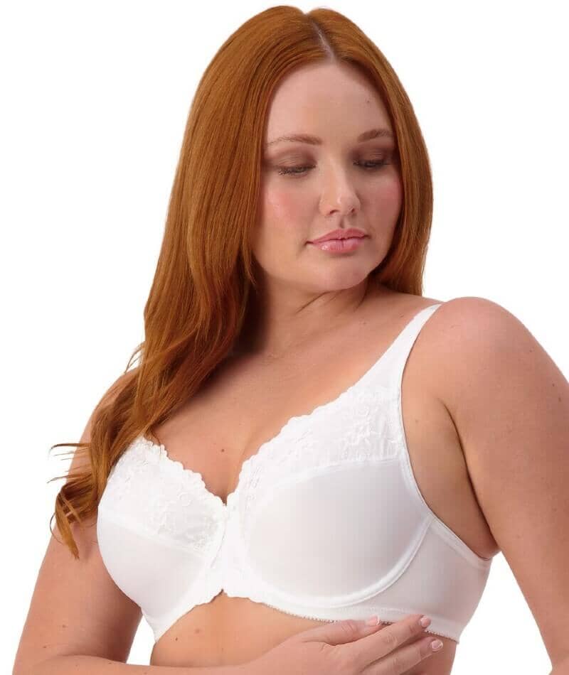 Triumph Embroidered Minimizer Bra - White - Image 4