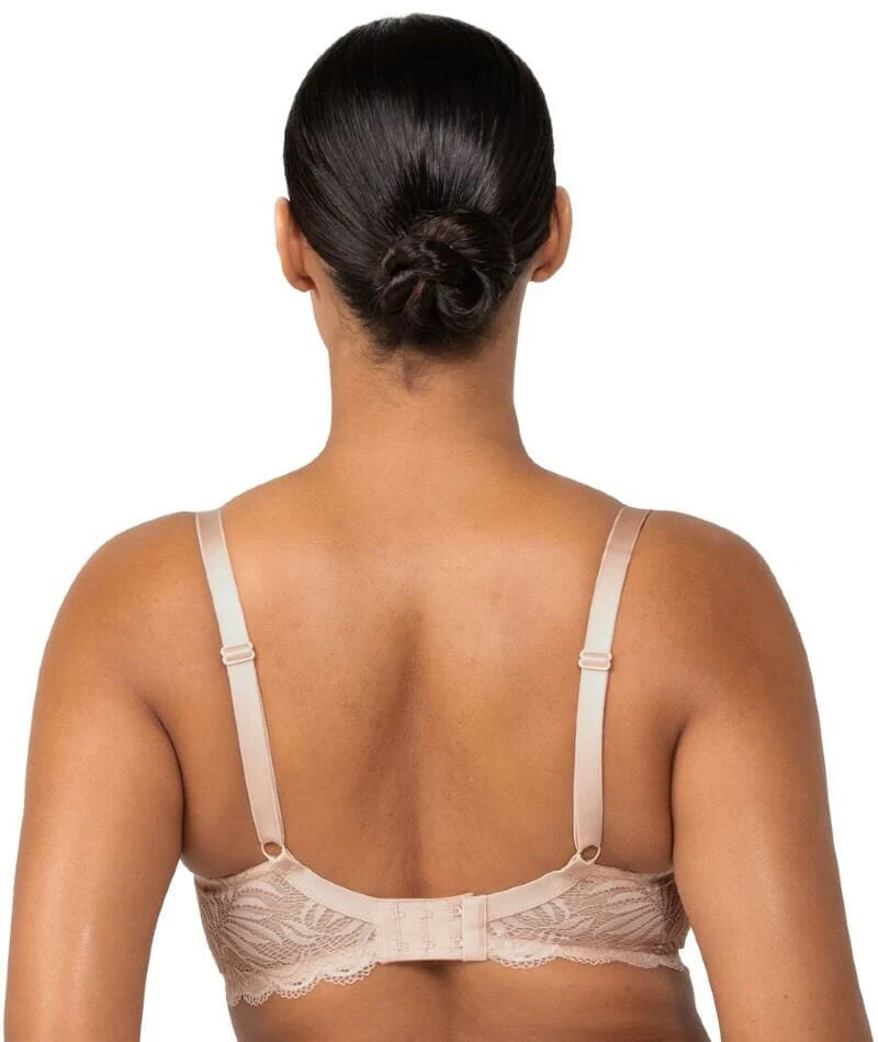 Triumph Essential Lace Underwire Half-Cup Padded Balconette Bra - Nude Pink - Image 2
