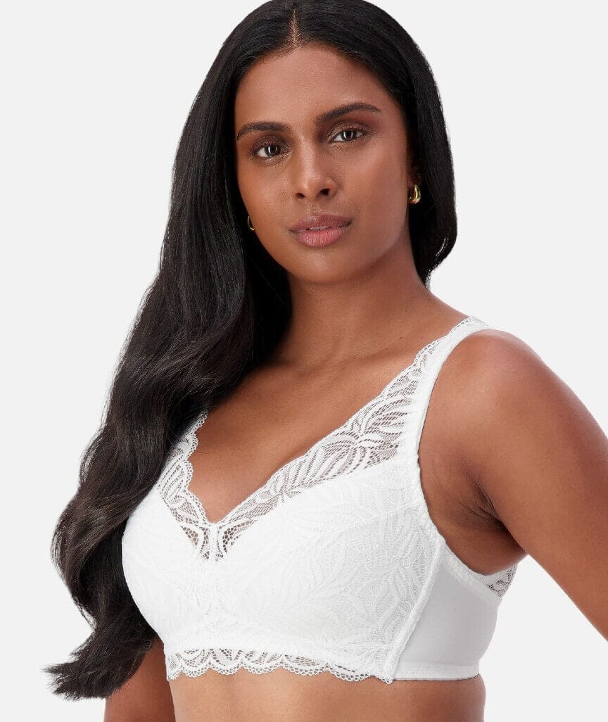 Triumph Essential Lace Wire-free Bra - White - Image 3