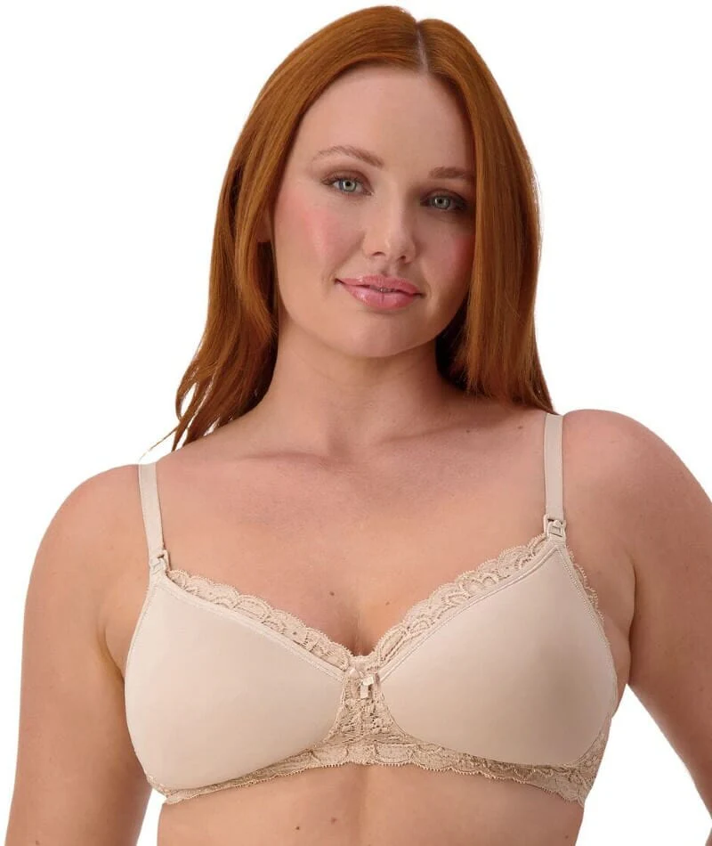 Triumph Gorgeous Mama Lace Maternity & Nursing Wire-free Bra - Nude - Image 5
