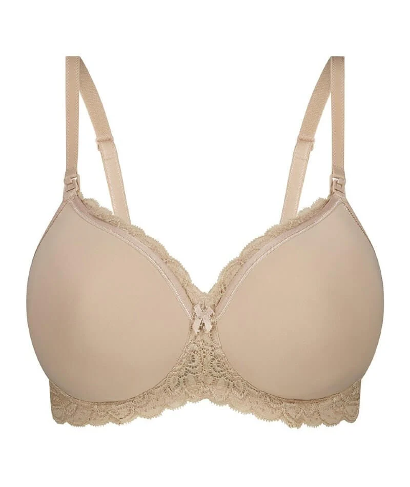 Triumph Gorgeous Mama Lace Maternity & Nursing Wire-free Bra - Nude - Image 7
