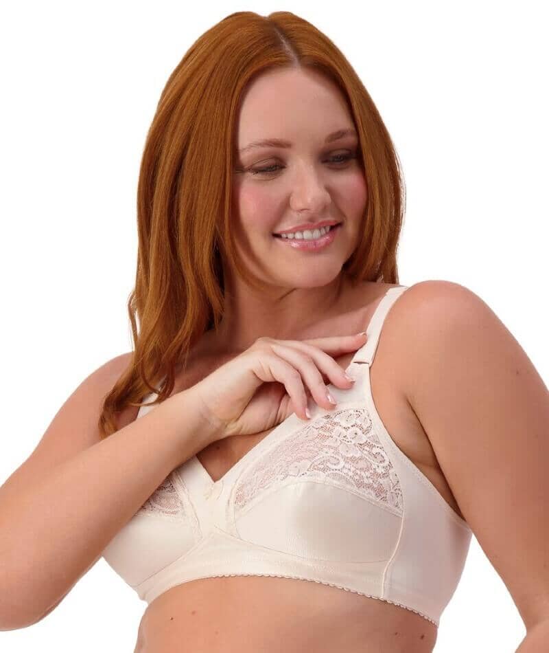 Triumph Kiss of Cotton Wire-free Bra - Fresh Powder - Image 6