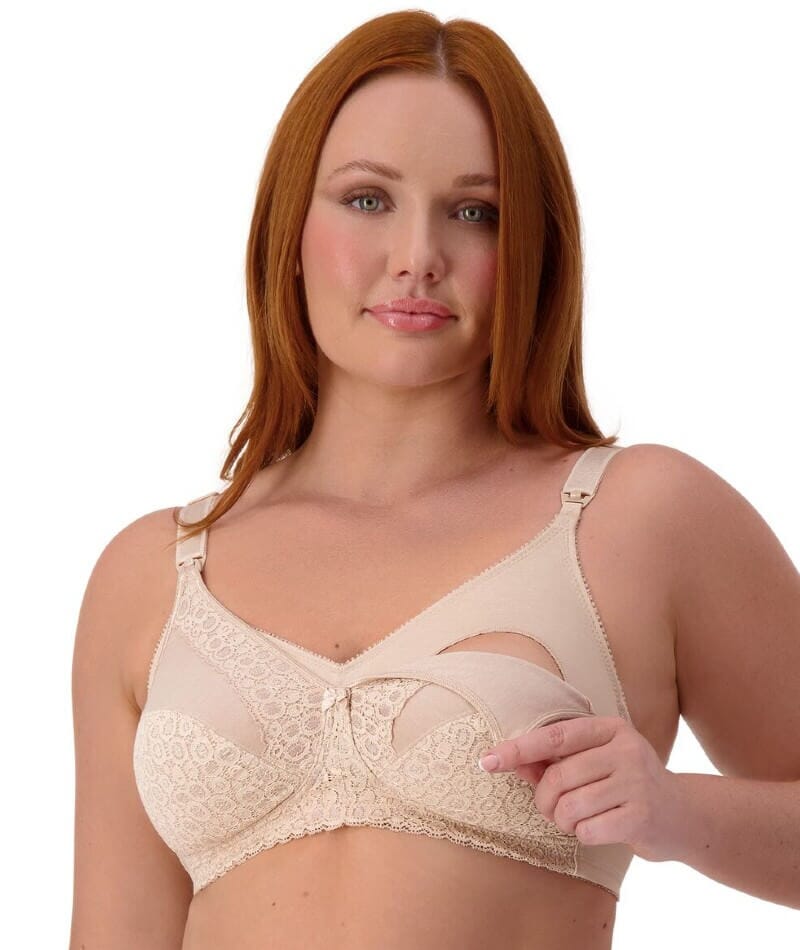 Triumph Lace Maternity Wire-Free Bra - Nude - Image 2